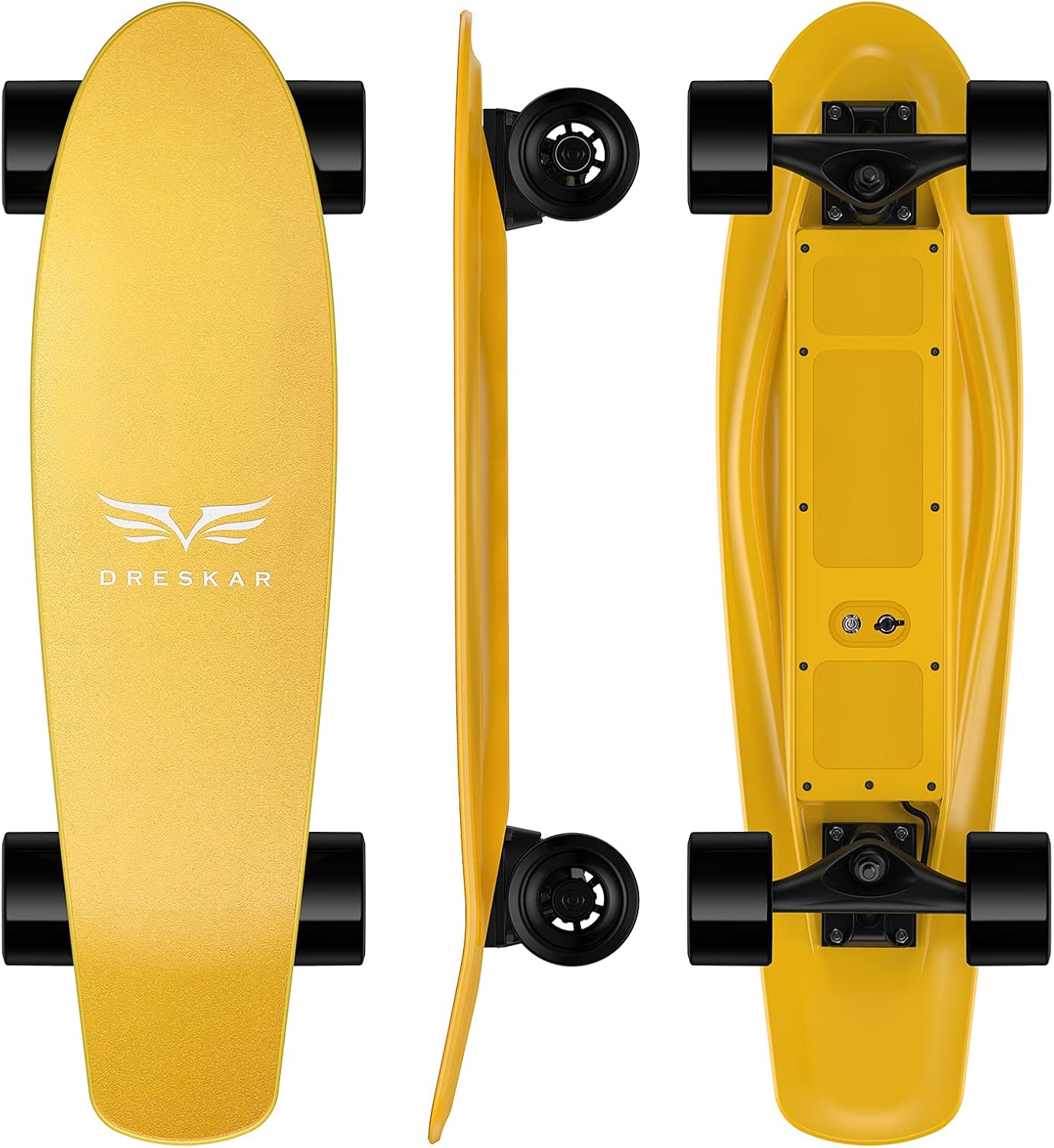 Electric Skateboards, Longboard Cruiser with Remote Control, 350W Motor,Top Speed13.7 MPH 7 Miles Range 4 Speeds Adjustment,Electric Skateboards for Adults Beginners Kids Teens