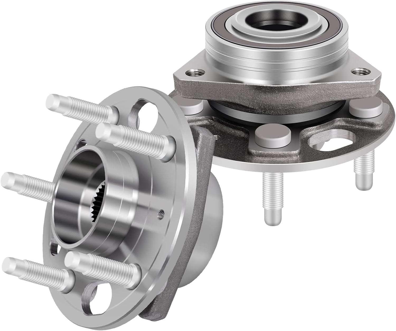 ECCPP 513288 2PCS Front/Rear Wheel Hub Bearing Assembly 5 Lugs w/ABS for 2010-2016 for Cadillac XTS ONLY Front, CTS, for Buick Allure, Regal, Lacrosse, for Chevy Malibu, Impala, Equinox