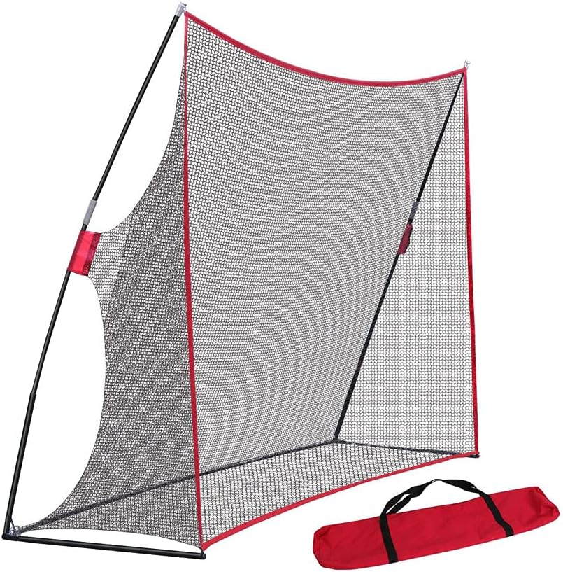 JARAGAR Large Golf Net, 10Ft x 7Ft Golf Practice Net Professional Golf Accessories with Carry Bag for Indoor and Outdoor Golf Hitting Training
