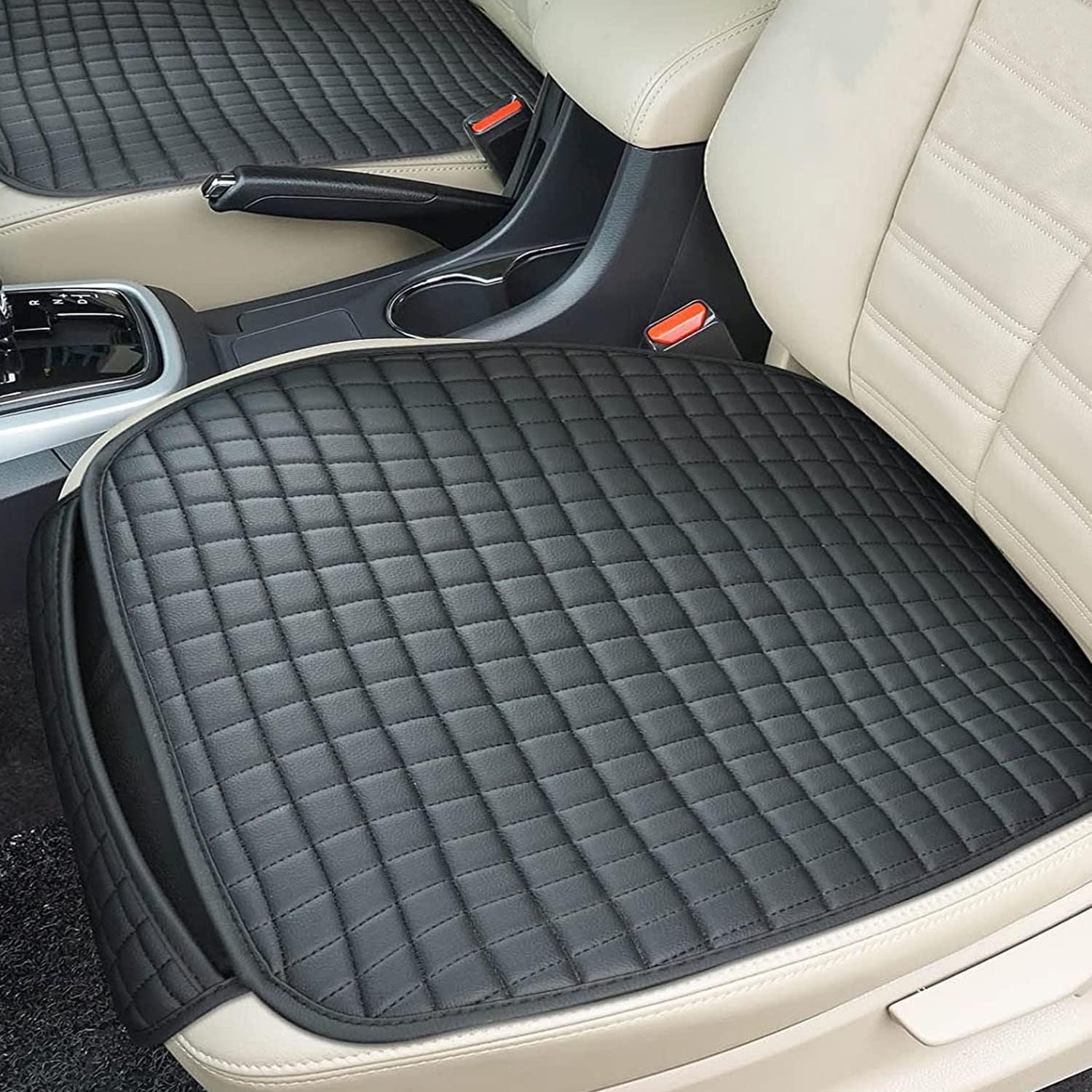 ZATOOTO Car Seat Cover, Universal Anti-Slip Soft Car Seat Cushions for Driving, Breathable & Comfortable, 2PCS Black