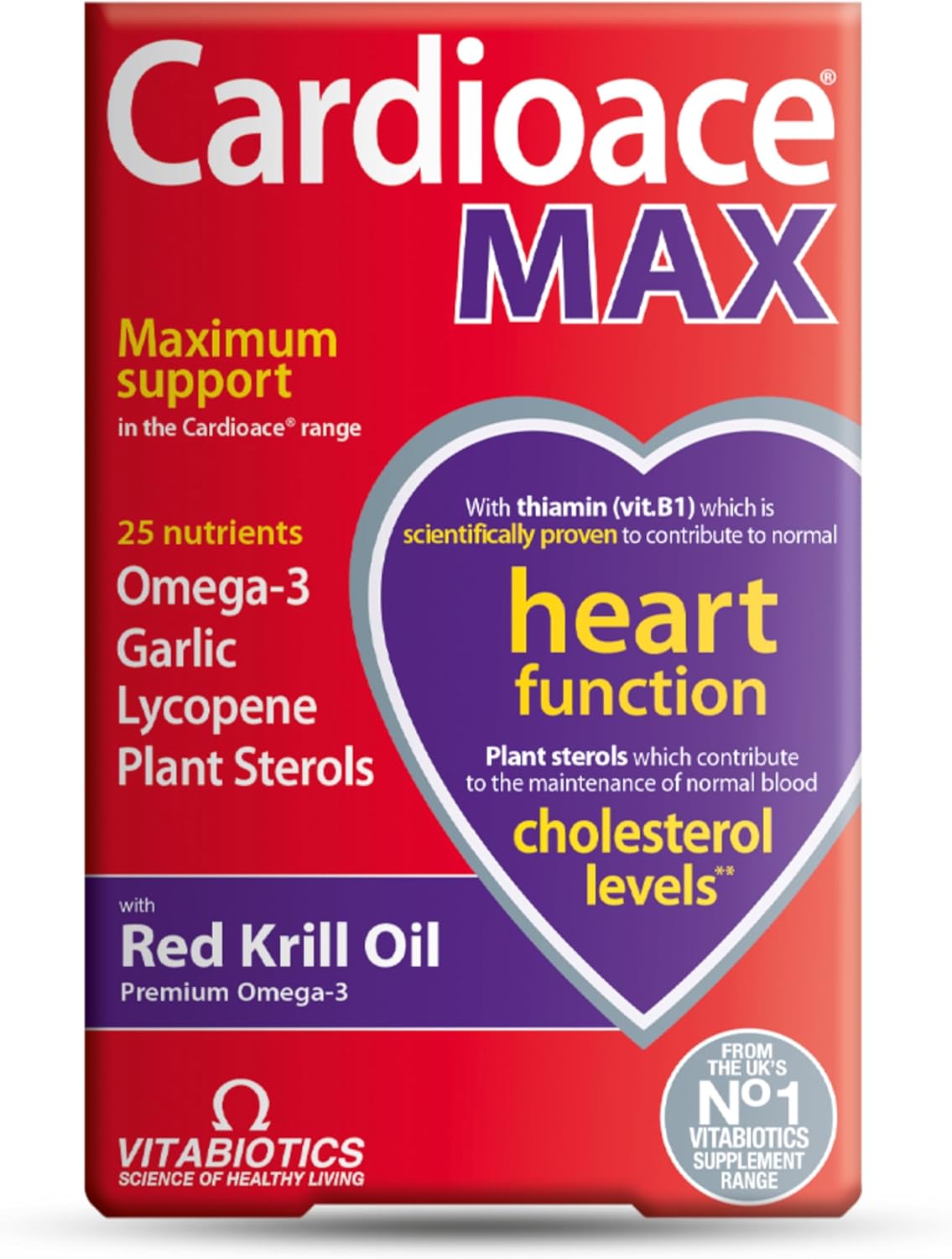 Vitabiotics Cardioace Max - 84 Capsules