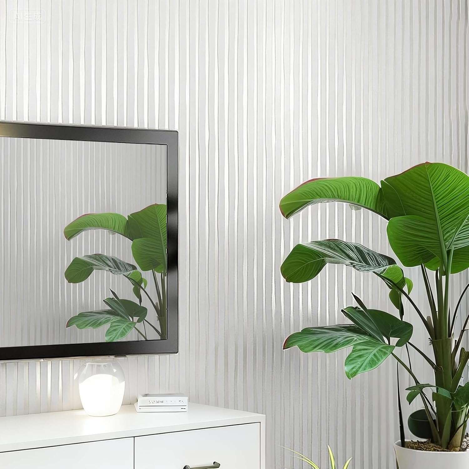 Trafagala White Cream Wallpaper for Bedroom Minimalist Plain White Wallpaper Modern Striped for Living Room TV Backdrop Hallway Hall