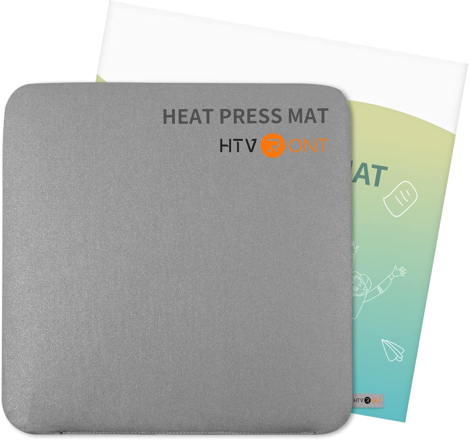 HTVRONT Heat Press Mat Compatible with Cricut Cutting Machine, 11.5"x11.5" Heat Press Pad for Craft Vinyl Ironing Insulation Transfer, Double Sided Applicable Mat