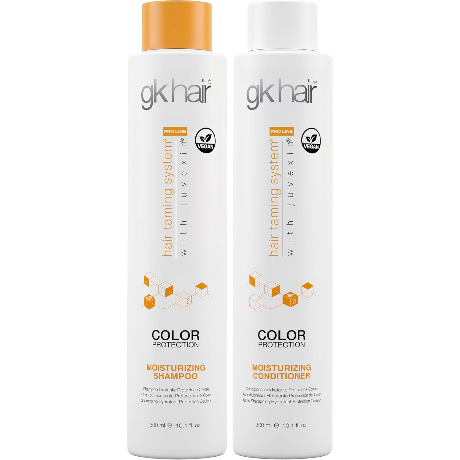 GK HAIR Keratin Shampoo and Conditioner set, Sulfate Free Moisturizing shampoo & conditioner for Color Treated Hair, Hydrating lightweight Formula for Dry, Damaged & Frizzy Hair 10.1oz each