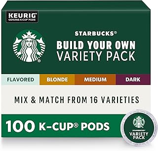 Starbucks Coffee, Keurig K-Cup Pods, Custom Build Your Own Variety Pack, 100 Pods