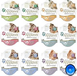 Applaws Cat Food in Broth Pots Variety Pack,Bowl - 6 Flavors - 2.12 Ounces Each (12 Total) Pots,
