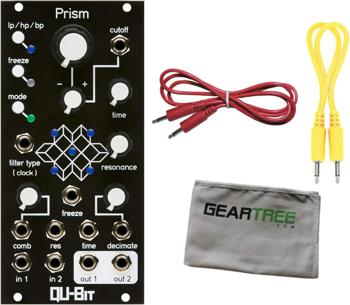 Qu-Bit Prism Multi-Dimensional Signal Processor Eurorack Synth Module w/Cloth a