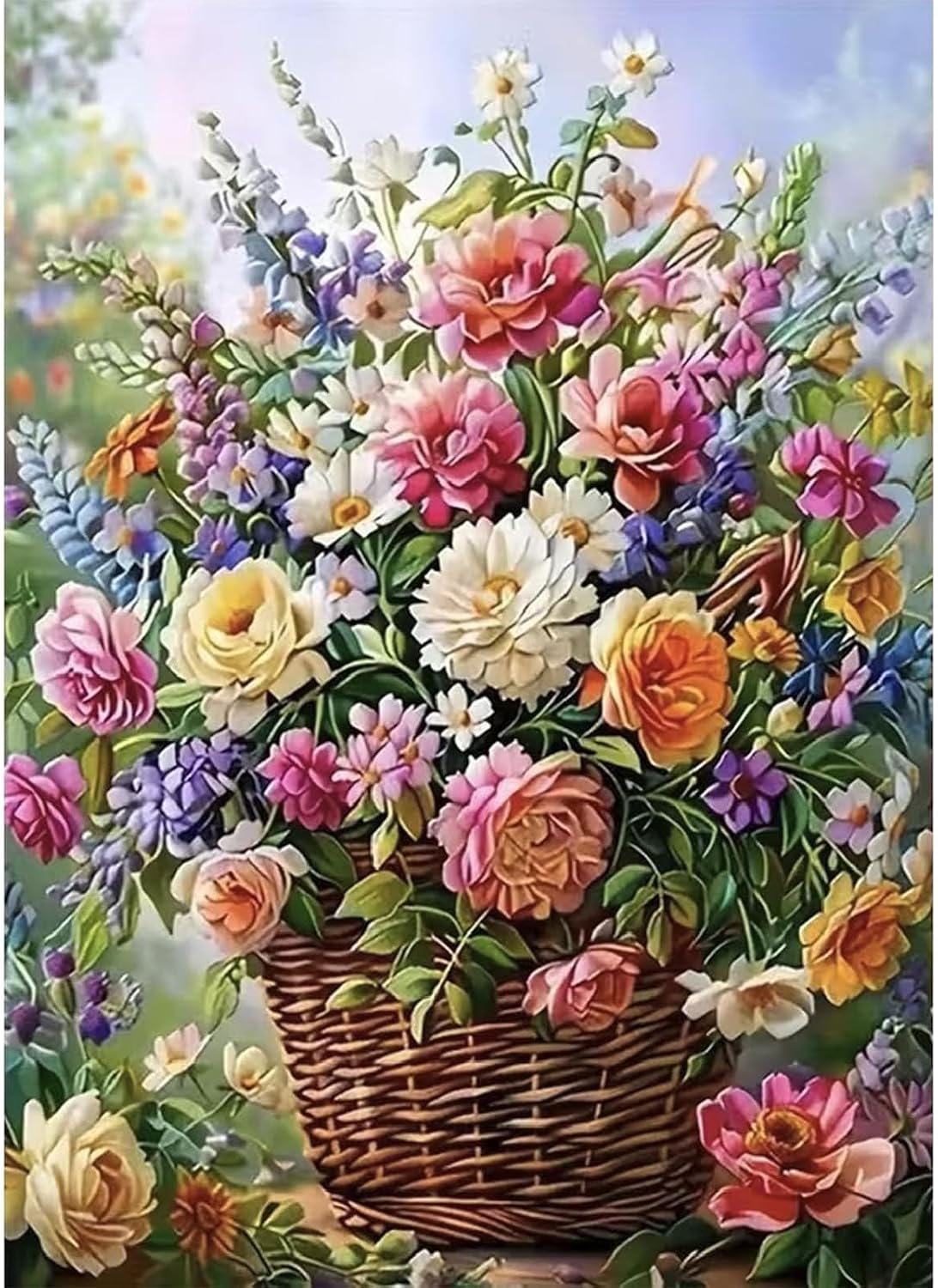 5D Diamond Painting Flowers - Flower DIY Diamond Art Craft Painting Kits