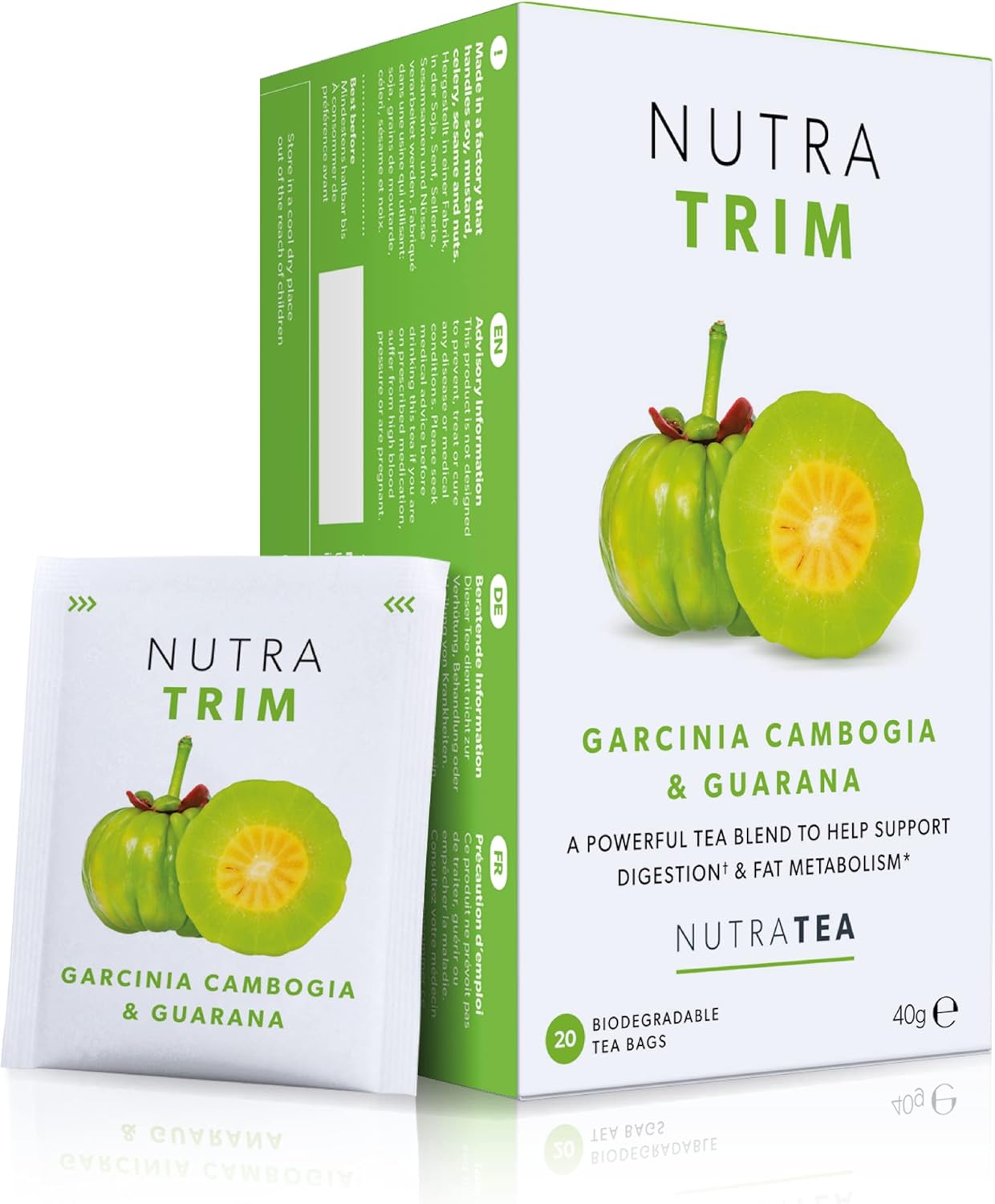 NUTRATRIM - Metabolism Tea - 20 Enveloped Tea Bags - by Nutra Tea - Herbal Tea - (1 Pack)