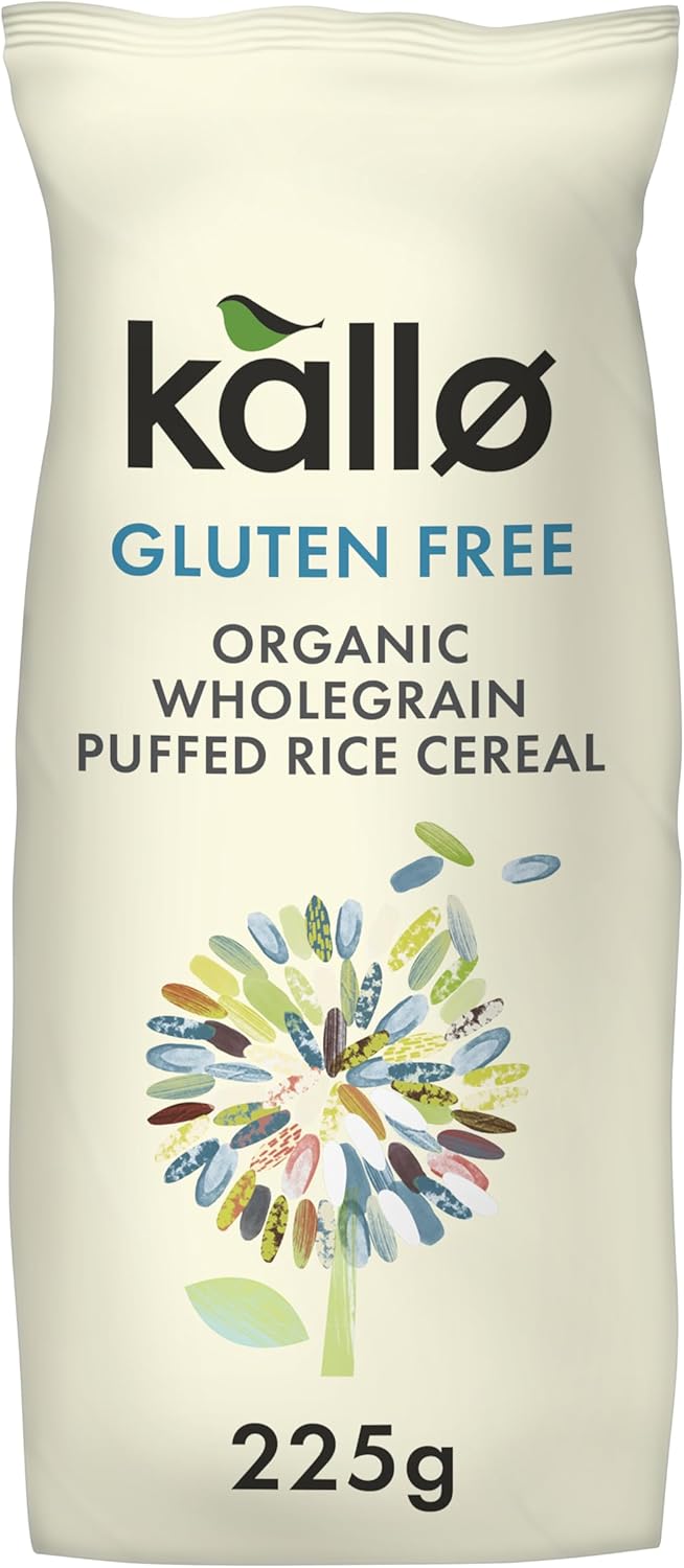 Kallo Organic Puffed Rice Cereal, 225g