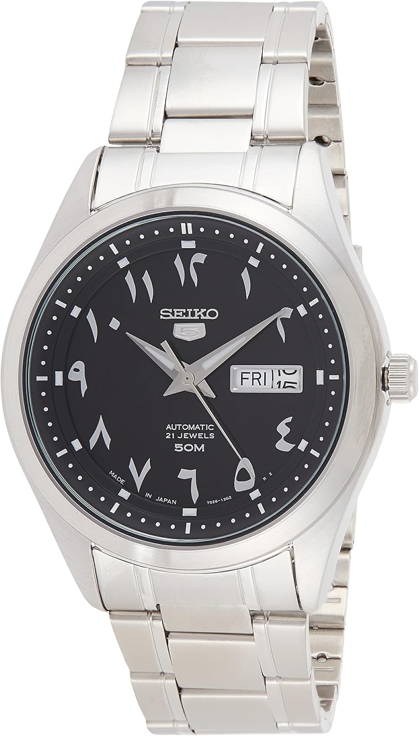 SEIKO 5 Automatic Black Arabic Dial Men's Watch SNKP21J1
