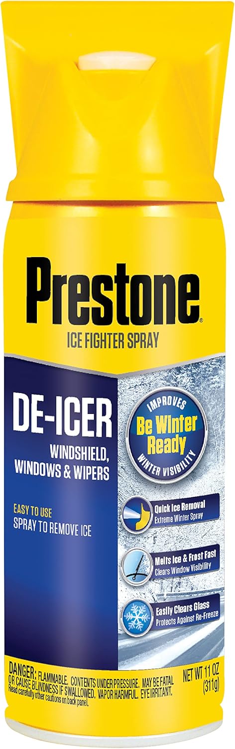 Prestone AS242-6PK Windshield De-Icer - 11 oz. Aerosol, (Pack of 6)