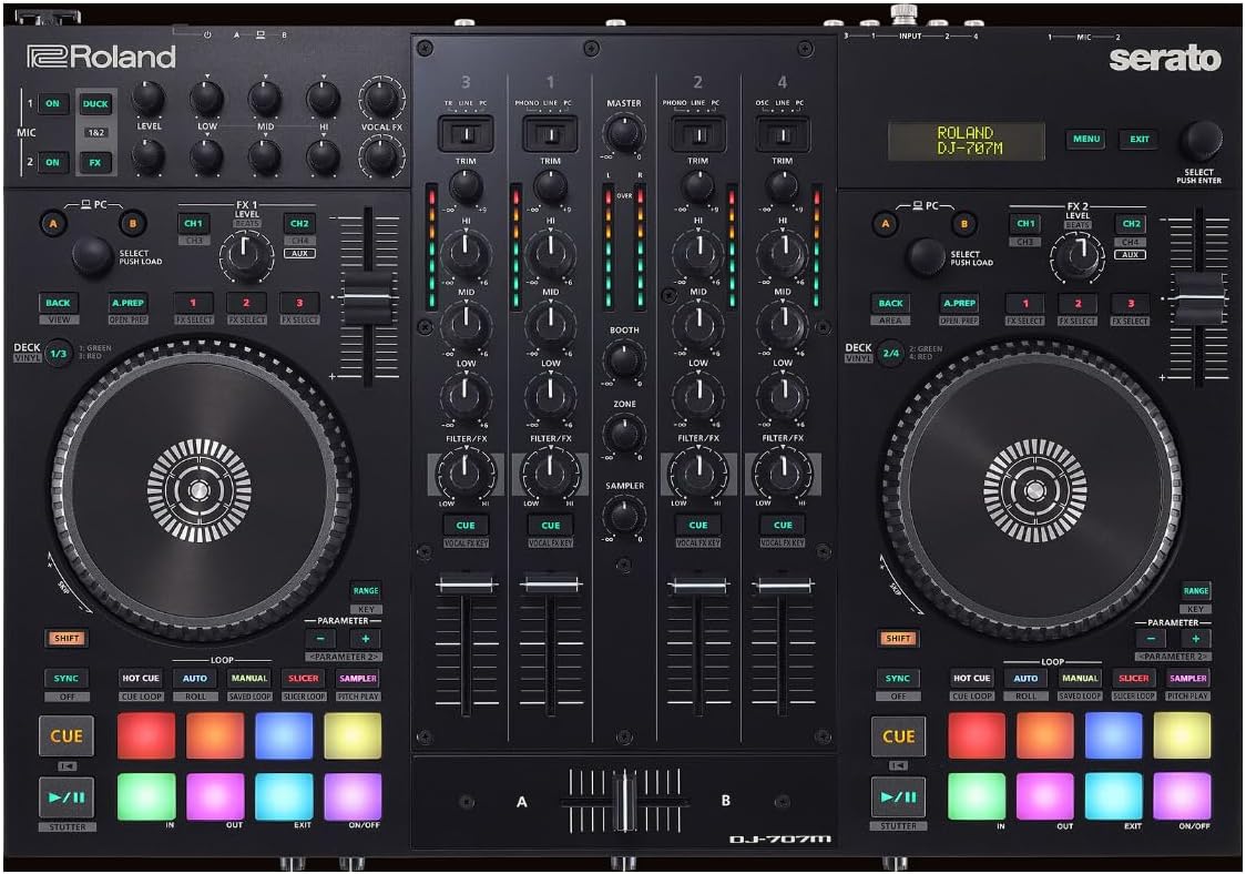 Roland Dj-707M Dj Controller, An Integrated Livestreaming Sound Console