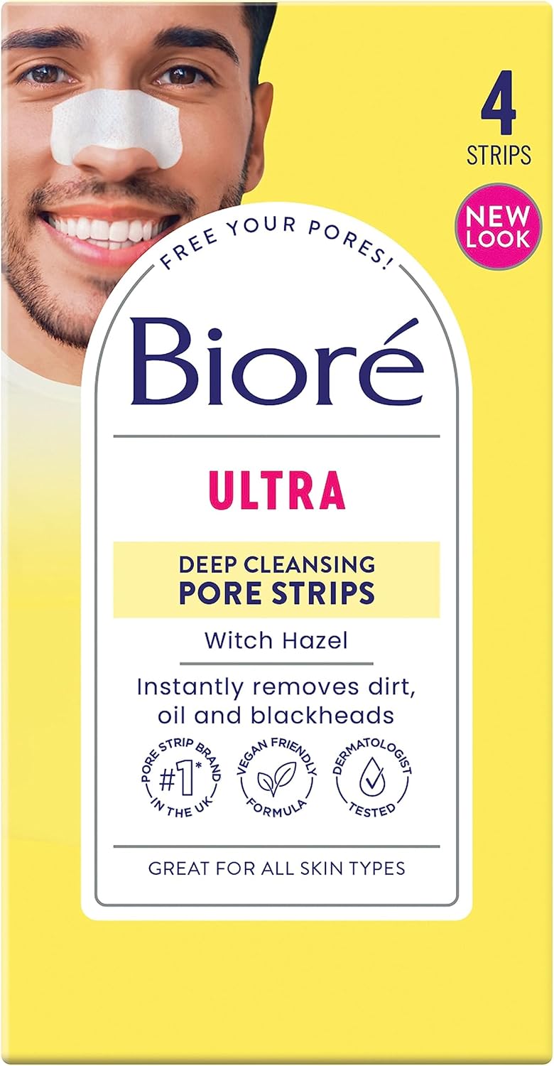 Biore Witch Hazel Ultra Deep Cleansing Pore Strips Nose Strips For Spot Prone Skin