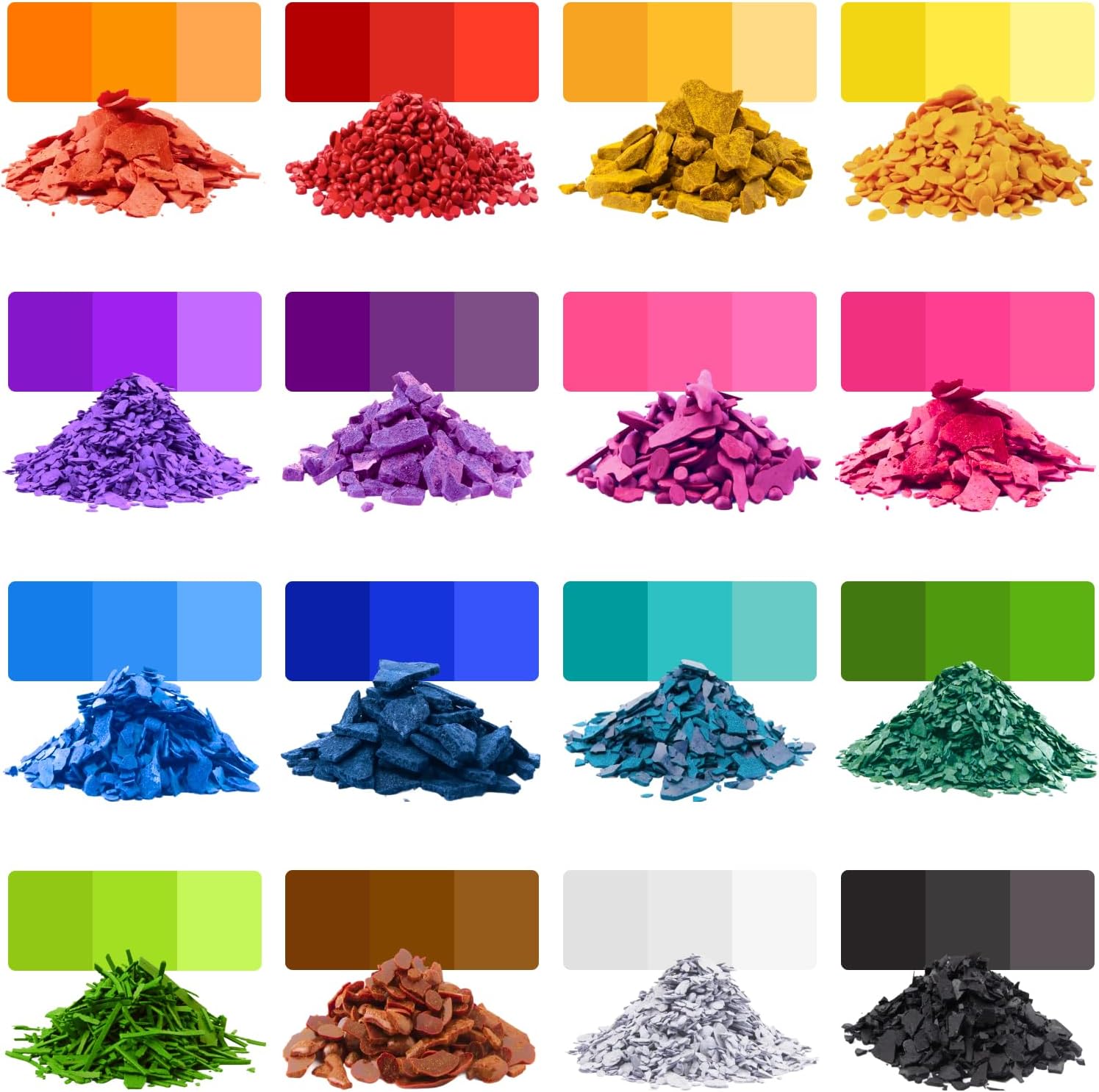 Candle Dye for Soy Wax Candle Making - 16 High-Concentration Colors - Mix to Create Endless Shades