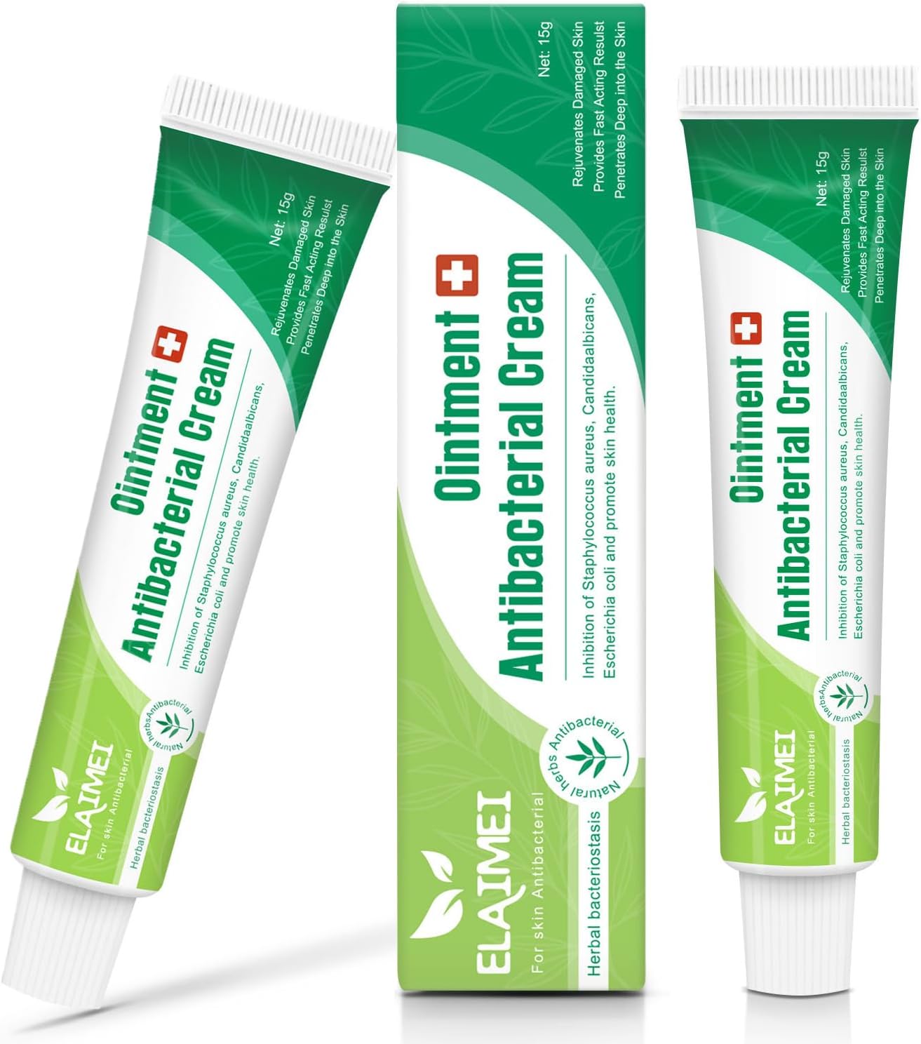 Antibioticl Cream for Skin Infection,2PCS Antibiotic Ointment Antibacterial Cream, Anti Escherichia Coli & Itchy Skin Relief for Adults