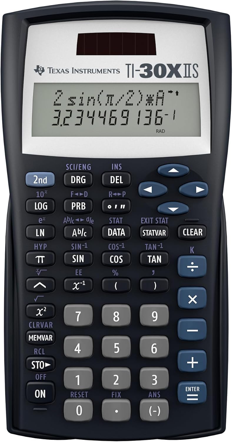 Texas Instruments TI-30XIIS Scientific Calculator - Bulk Packaging