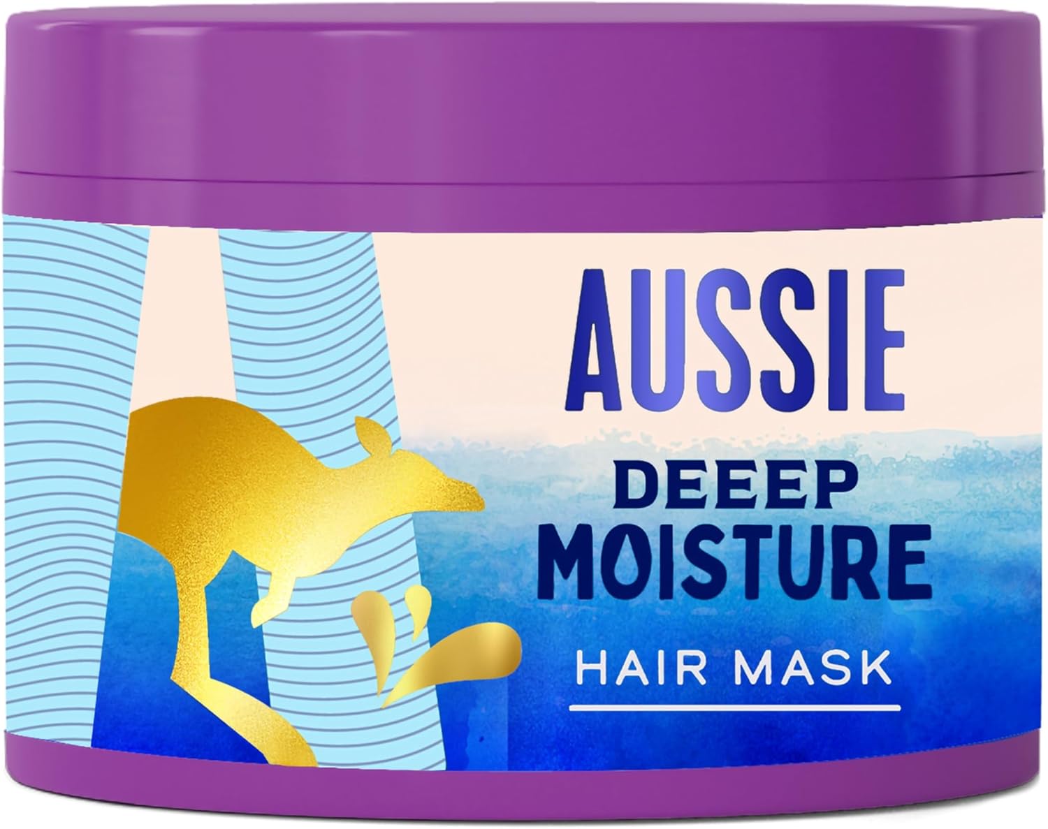 Aussie Deeep Moisture Hair Mask, Vegan Hair Treatment - For Very Dry, Thick and Curly Hair - With Avocado Oil, Jojoba Oil and Macadamia Nut Oil, 300ml