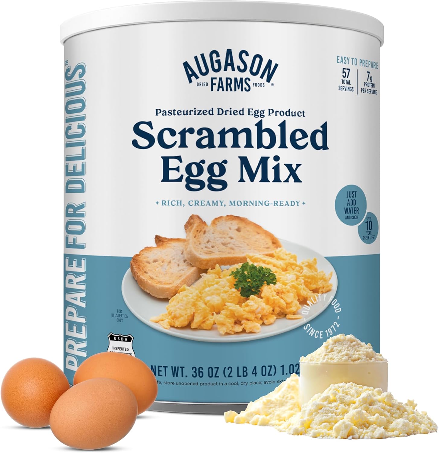 Augason Farms Scrambled Egg Mix 36 oz #10 Can
