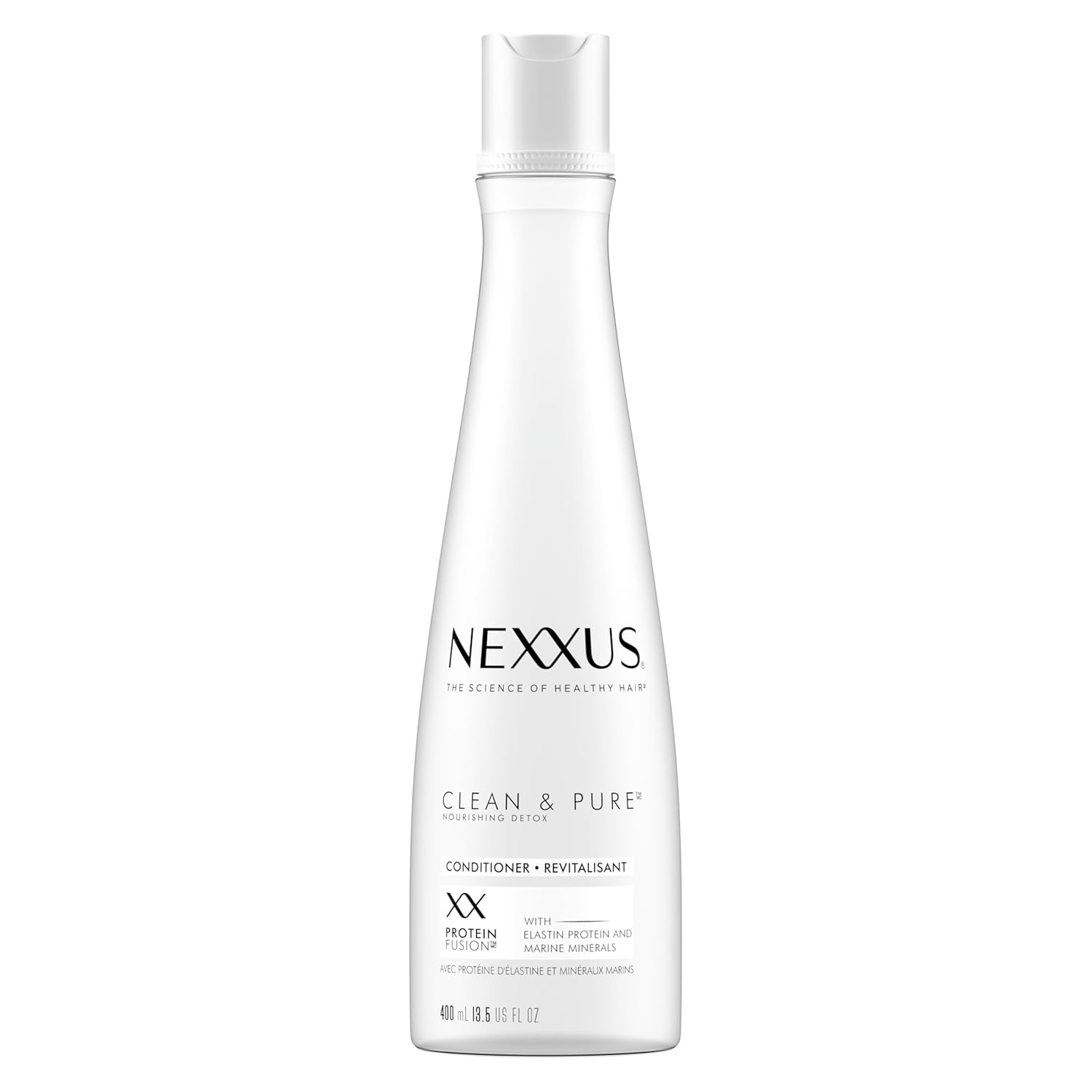 Nexxus Clean and Pure Conditioner With ProteinFusion, Nourished Hair Care, Silicone, Dye, and Paraben Free 13.5 oz
