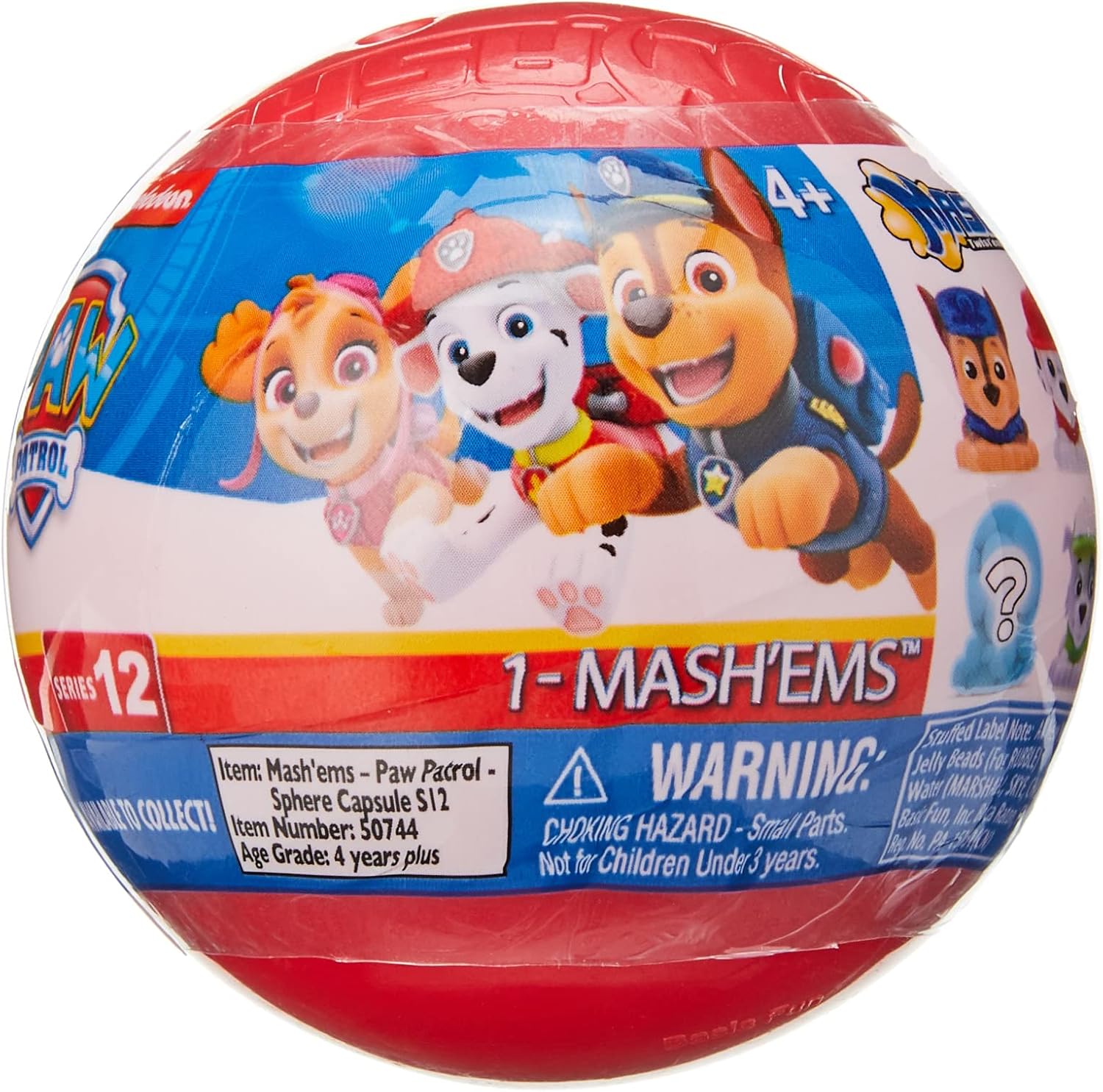 Mash'Ems PAW PATROL Collectable Squishy Characters, Paw Patrol Toys, Pre-School Collectables