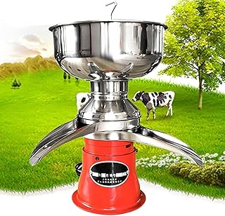 Electric Fresh Milk Cream Separator, Milk Cream Separator with 50L/H Yield, Multifunctional Stainless Steel Butter Centrifuge, for Turn Raw Whole Milk Into Skim Milk