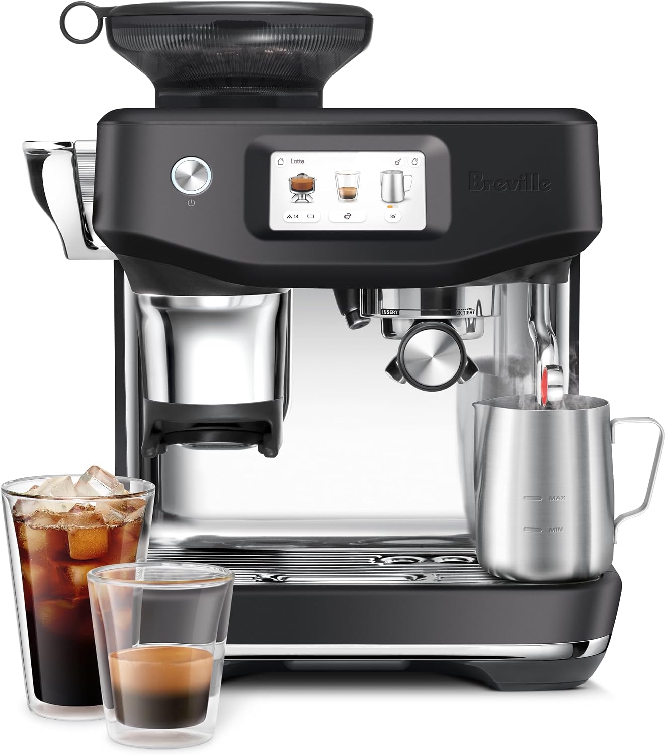 Breville BES881BTR Barista Touch Impress, Black Truffle