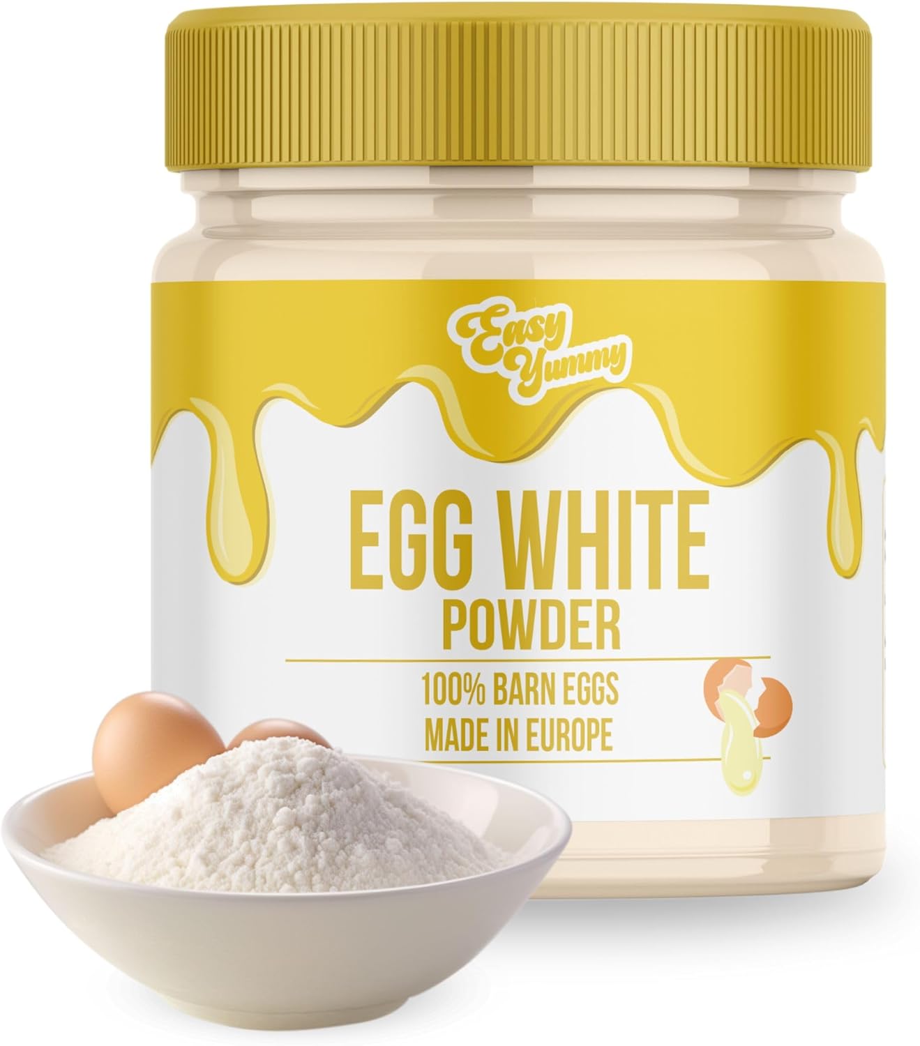 Easy Yummy Egg White Powder for Baking 500g, 100% Powdered Eggs