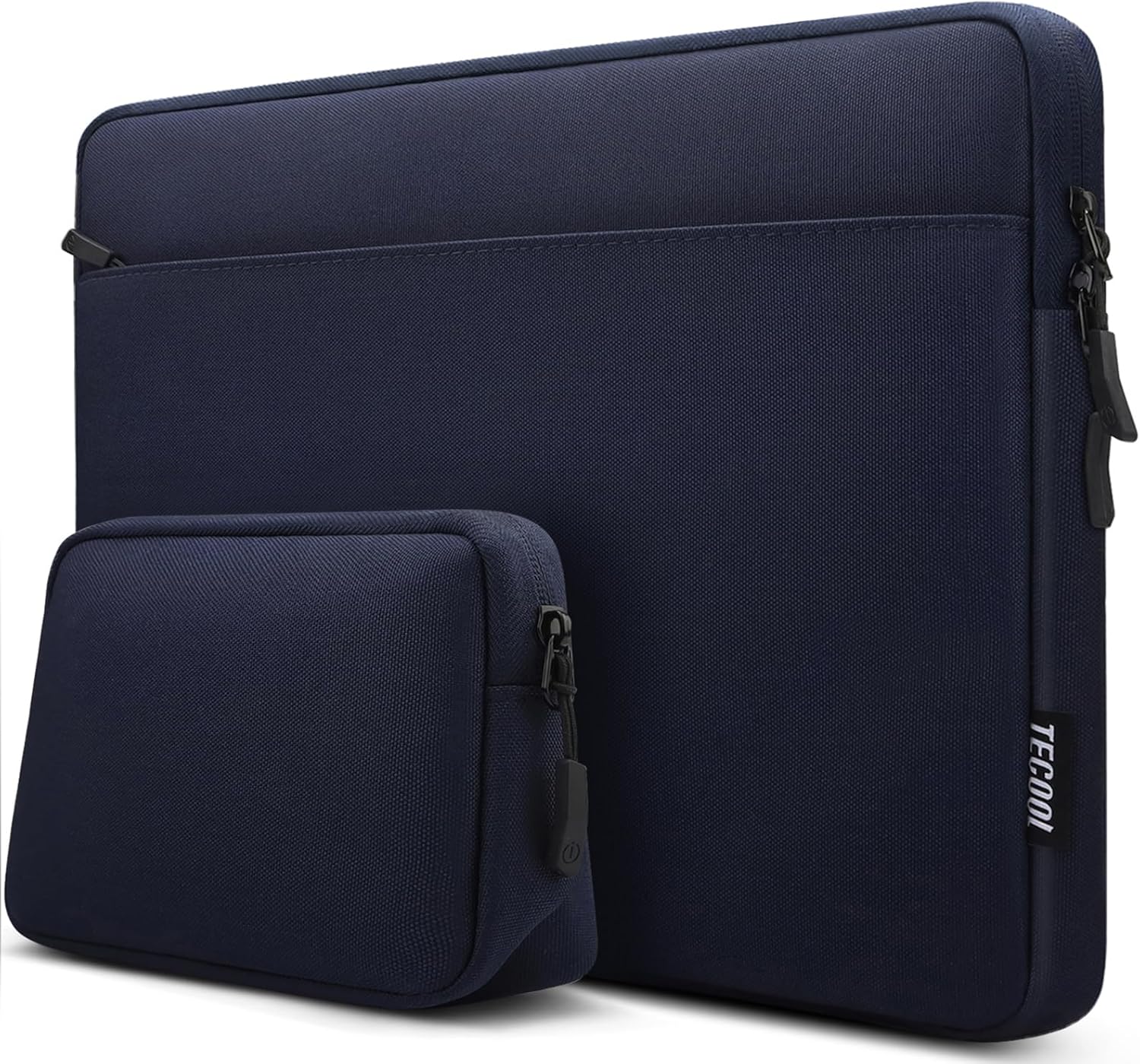 TECOOL 15 15.6 Inch Laptop Sleeve, Protective Case for 15 15.6'' HP Lenovo Thinkpad Ideapad Dell Acer ASUS Chromebook Notebook, Waterproof Shockproof Computer Cover with Accessory Bag, Dark Blue