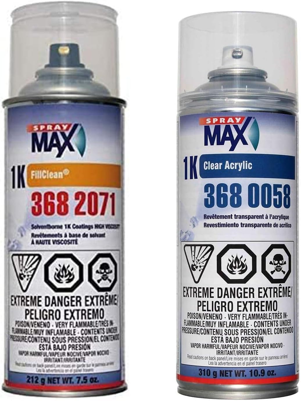 SprayMax 1K Paint Kit For Chevrolet LIGHT JADESTONE METALLIC E45 Includes One Can of Basecoat Paint and One Clearcoat Can