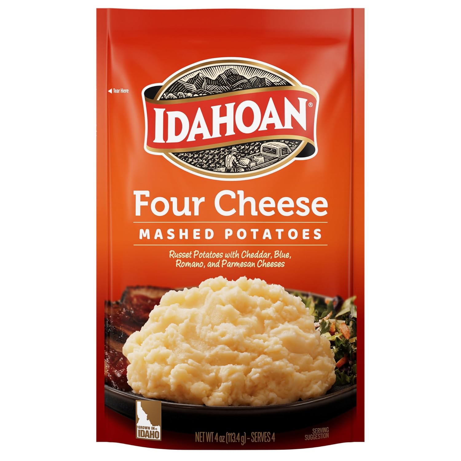 Idahoan Four Cheese Mashed Potatoes, 4 Oz