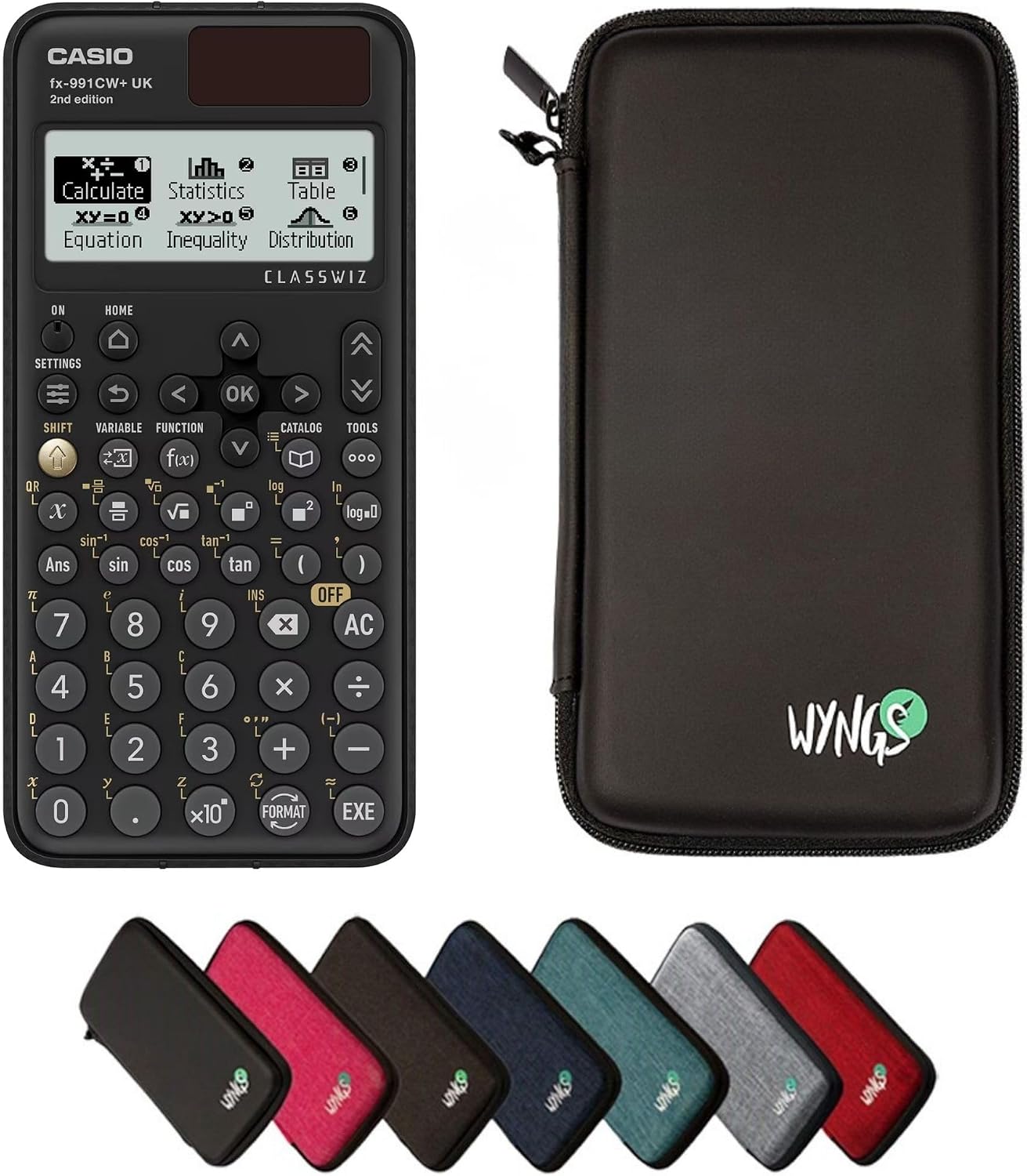 Casio fx-991CW+ including a protective case in Black - Basic Set