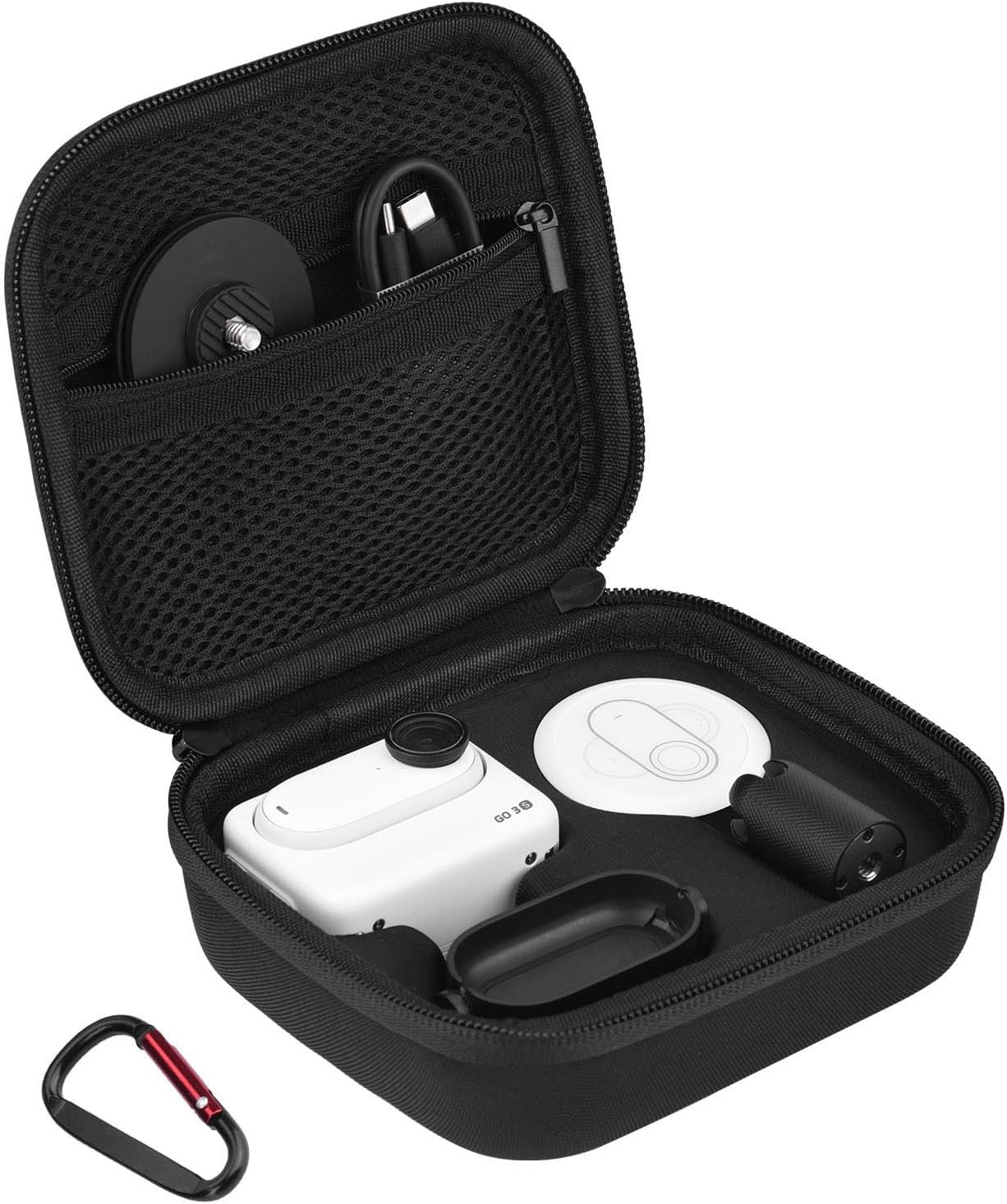 BRDRC Carrying Case for Insta360 GO 3S / GO3 Accessories, Storage Bag Protective Case Hard Shell Cover for Vlogging Action Camera