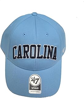 North Carolina Tarheels Columbia Blue Script MVP Adjustable Cap - NCAA, UNC Adjustable Structured Baseball Hat