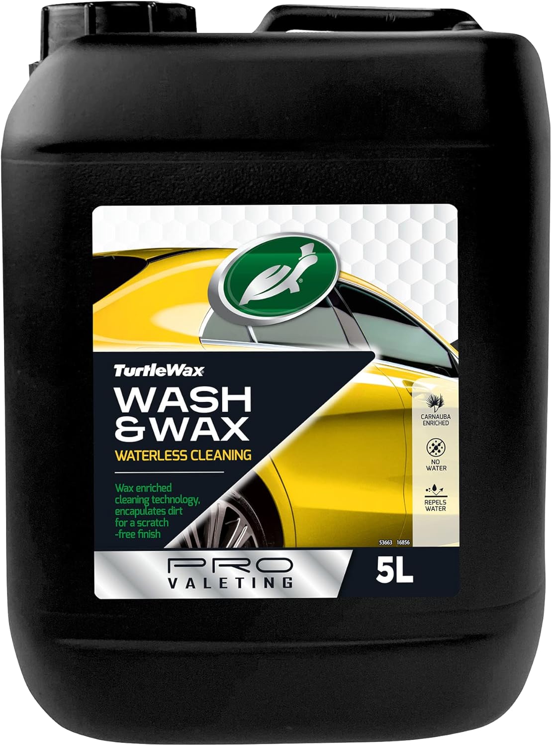 Turtle Wax Pro Valeting Range - Wash (Waterless Wash & Wax, 5L)