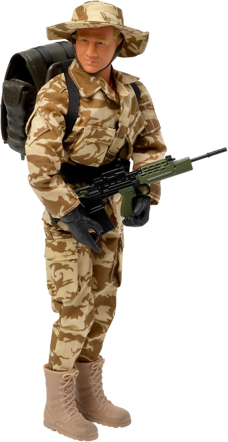 WORLD PEACEKEEPERS from Peterkin | 12" S.A.S. Action Figure & Accessories | 1:6 Scale | Action Figures & Accessories | Ages 3+, Camouflage, Camo