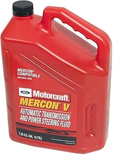 Ford Genuine XT-5-5QM MERCON-V Automatic Transmission and Power Steering Fluid - 5 Quart
