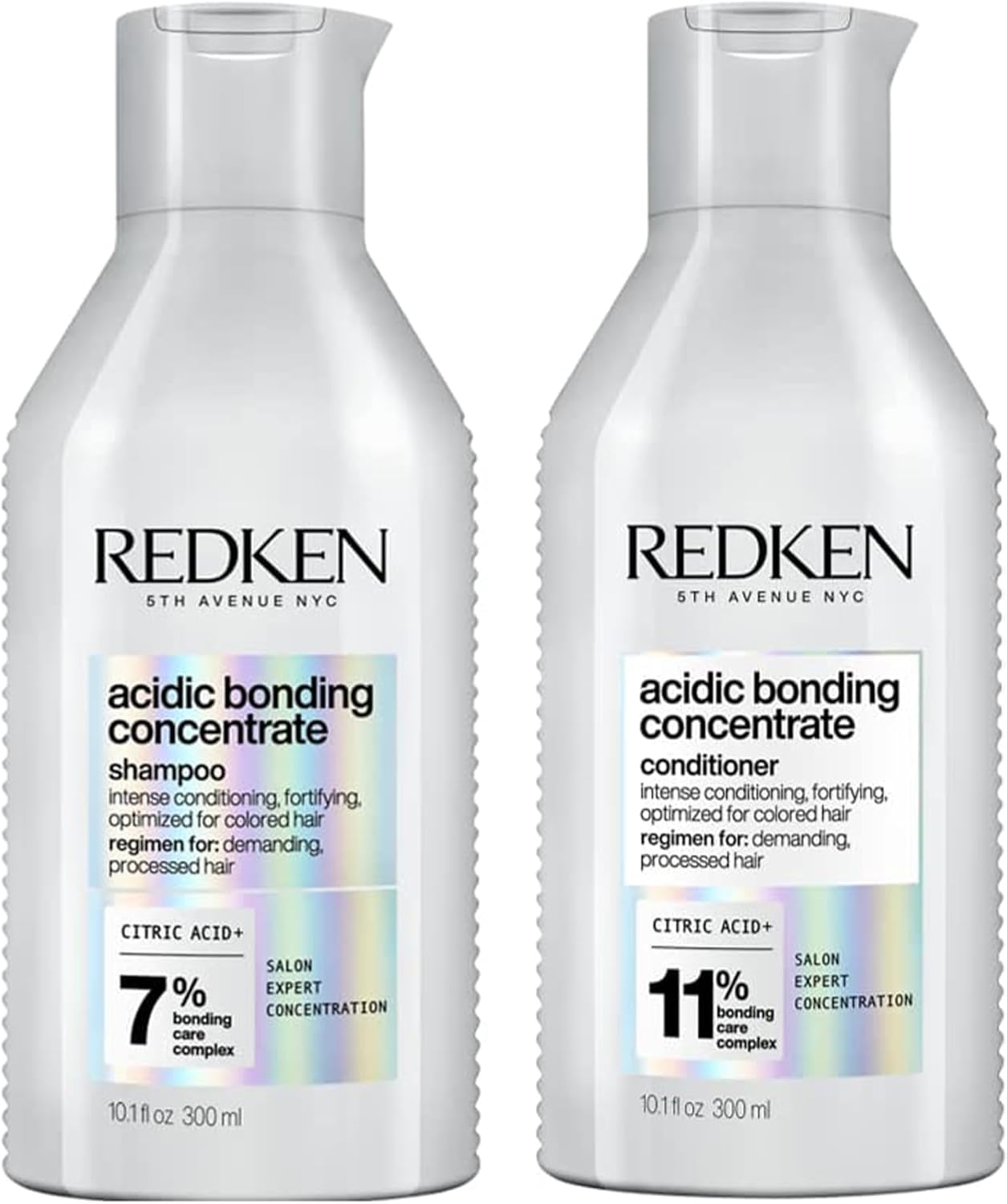 REDKEN Acidic Bonding Concentrate Shampoo and Conditioner Set, Sulphate Free for a Gentle Cleanse, Strengthens Bonds, Repairs Damage, Intensely Conditions and Protects Colour