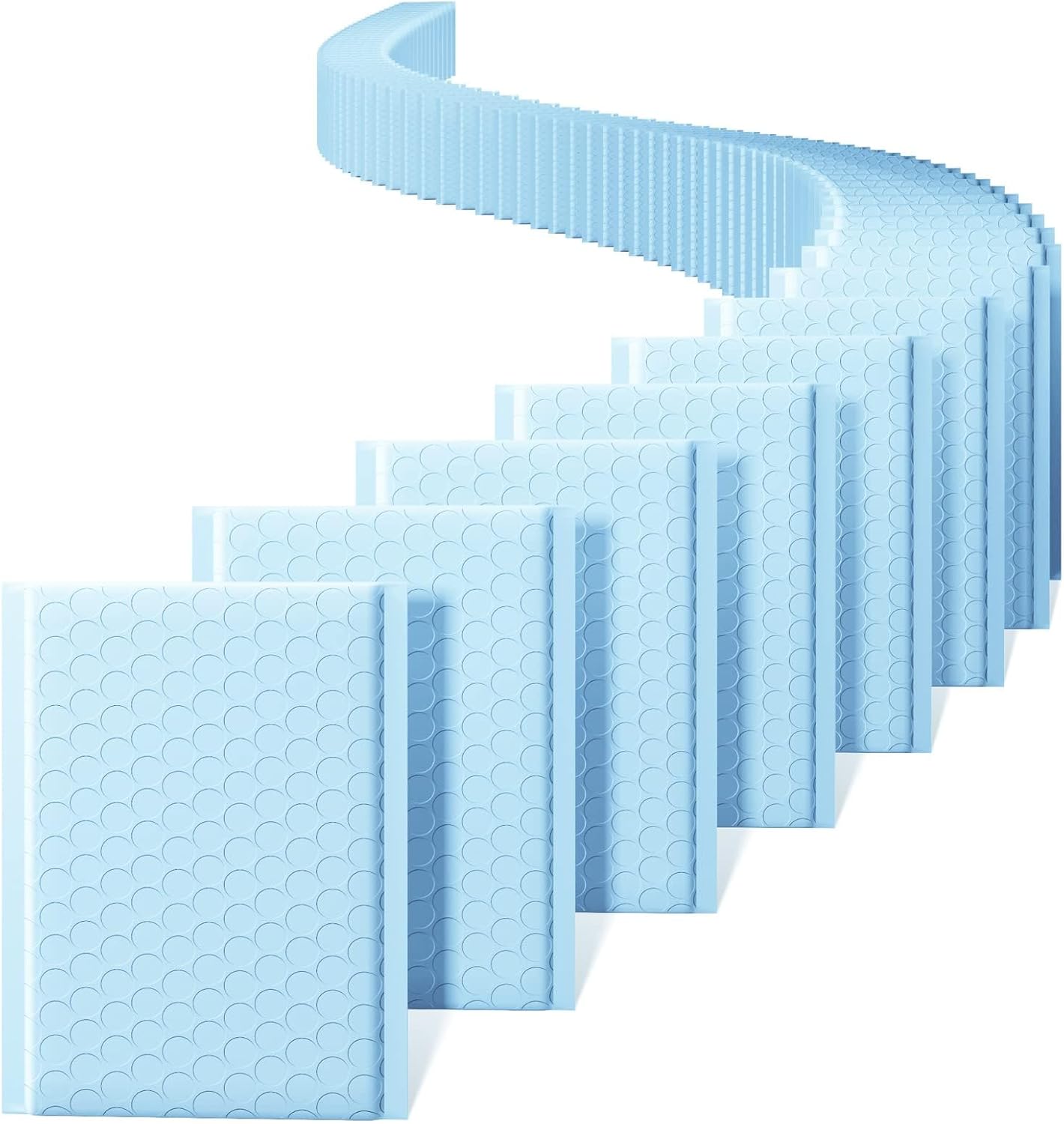 Switory 25pcs Bubble Mailers 6x10 Padded Envelopes Self Seal Bubble Mailer Thick Shipping Envelopes Cushion Mailers for Mailing Jewelry Makeup Supplies Light Blue