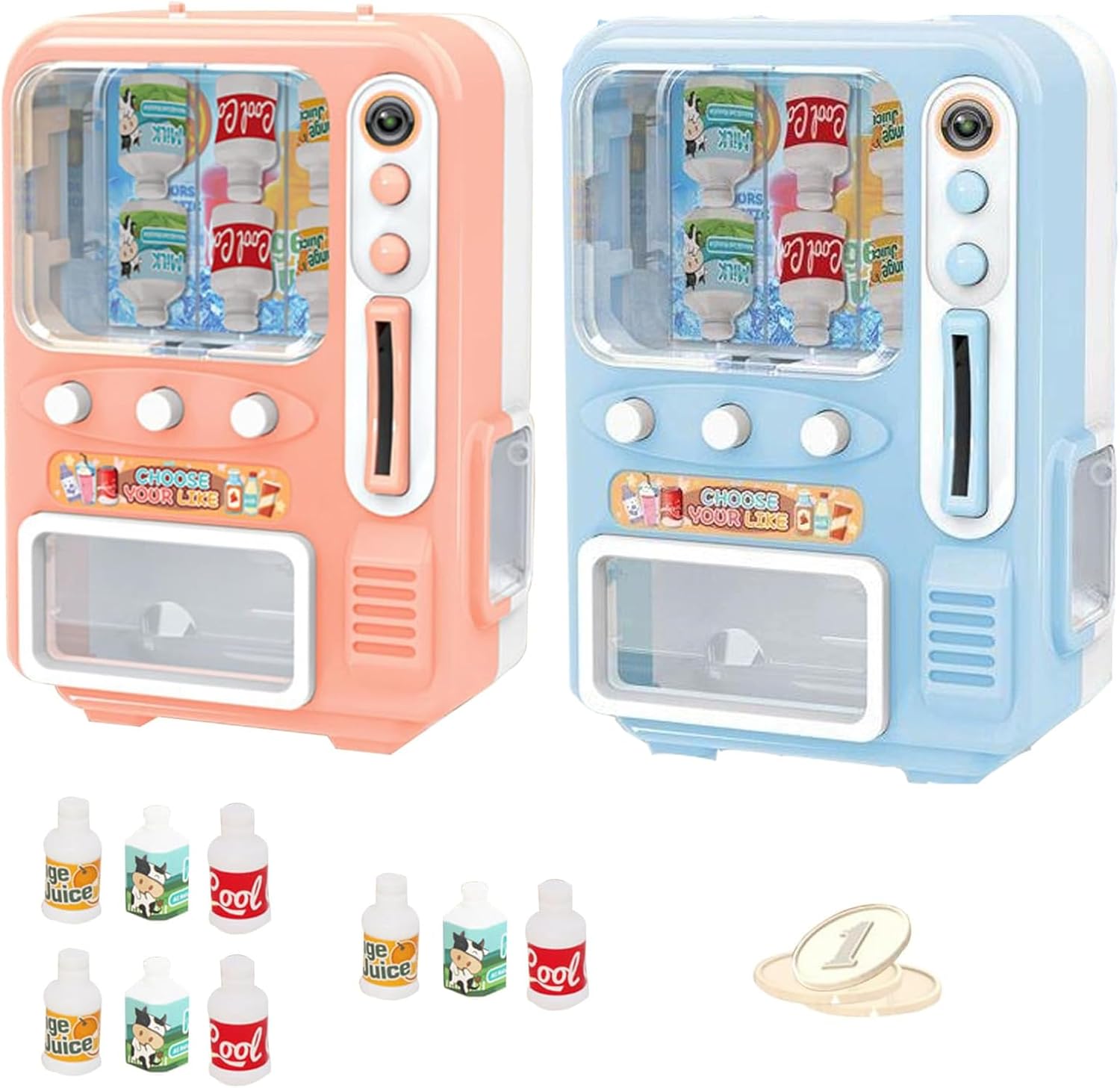 1 Pcs Kids Vending Machine, Vending Machine, Toy Vending Machine, Mini Verse Make It Mini Food Mini Things for Doll House Furniture Kitchen Decoration (Red and Blue Randomly Shipped)