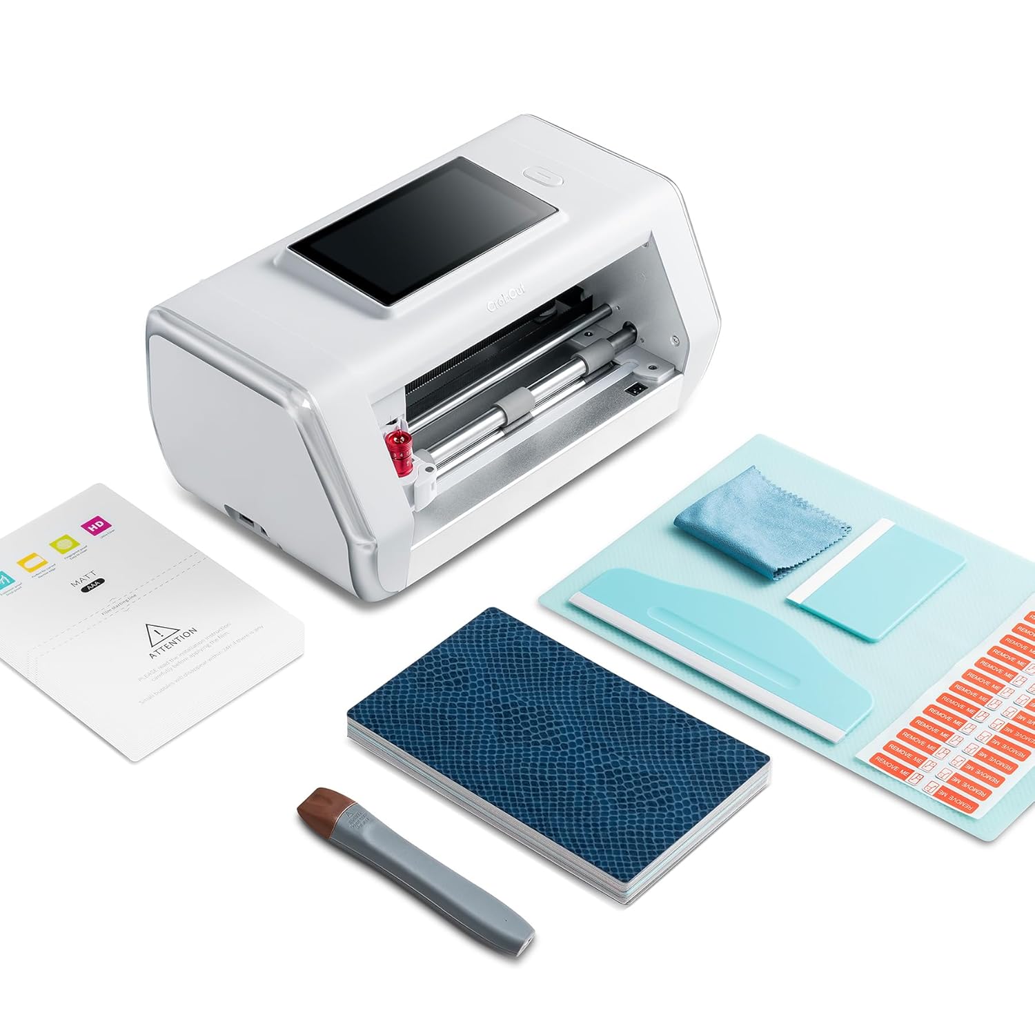 Smart Hydrogel Film Cutting Machine:High Precision,5.5inch Touch Screen,Built-in 31000 Phone Models,Wireless WiFi Control Phone Screen Protector Cutting Machine