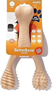 All-Natural, Nylon-Free Dog Chew Toys - Hard Density - Ideal for Strong to Aggressive Chewers - Non-Toxic, Promotes Dental Health, Splinter-Resistant, Sustainably Made