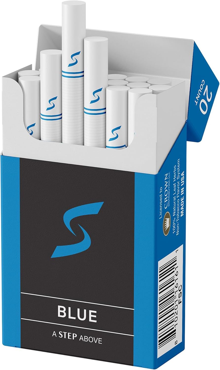 STEP Blue Light Smooth Herbal Cigarettes (1 Box = 20ct)