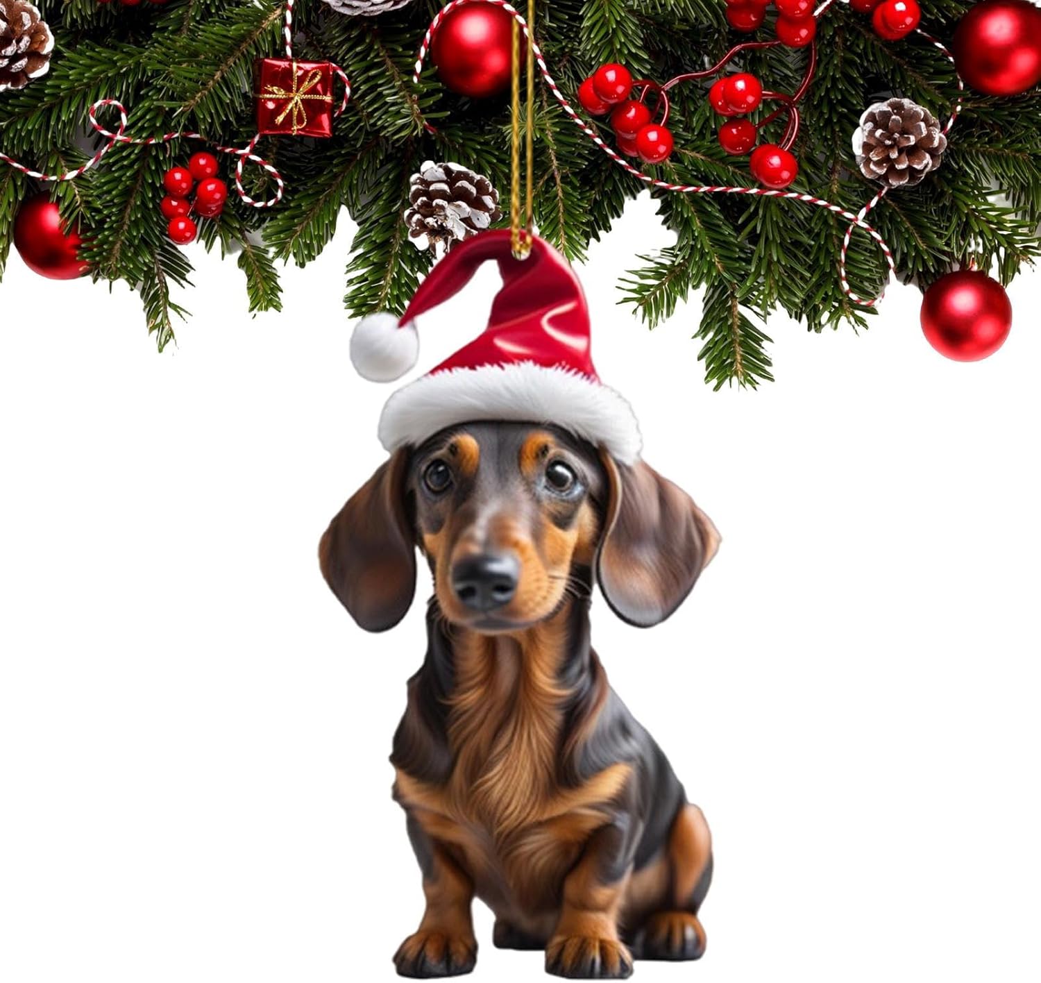 Dachshund Ornament 2023 - Funny Dachshund Dog Ornament for Tree - Decorations for Home & Car - Dachshund Dog Gifts