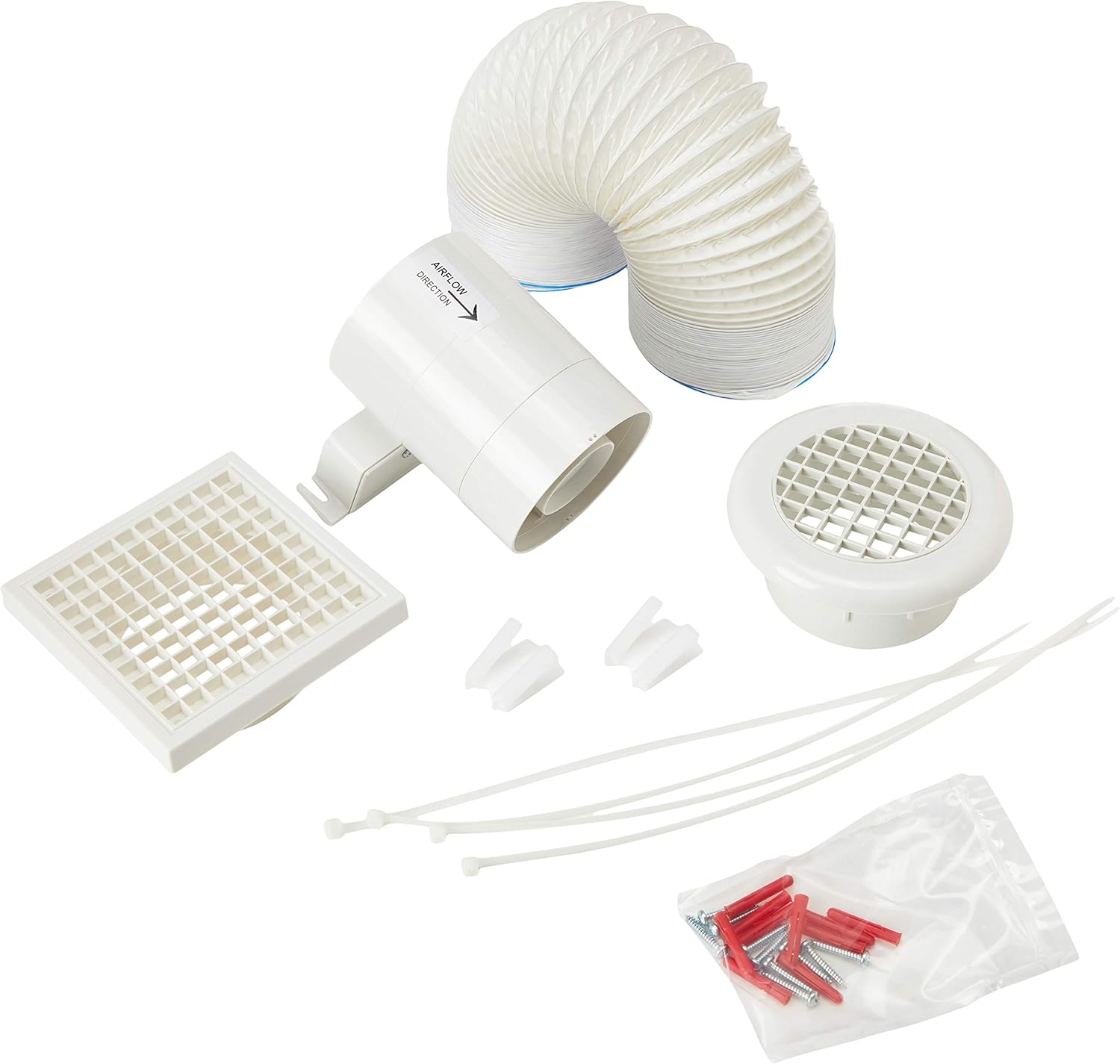 Primeline Manrose PEF4321 in-Line Extractor Fan with Timer 100mm / 4 Inch