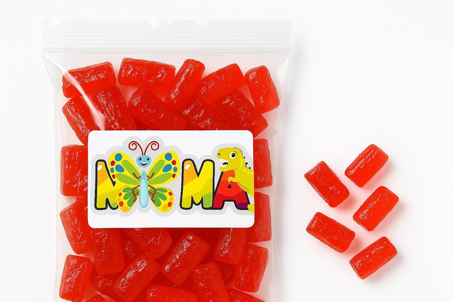 Bulk Cherry Hard Candy – 1.5lbs – Repackaged by Mima Mima – Made from Jolly Rancher Candy - Gluten Free Hard Treats Individually Wrapped Bag