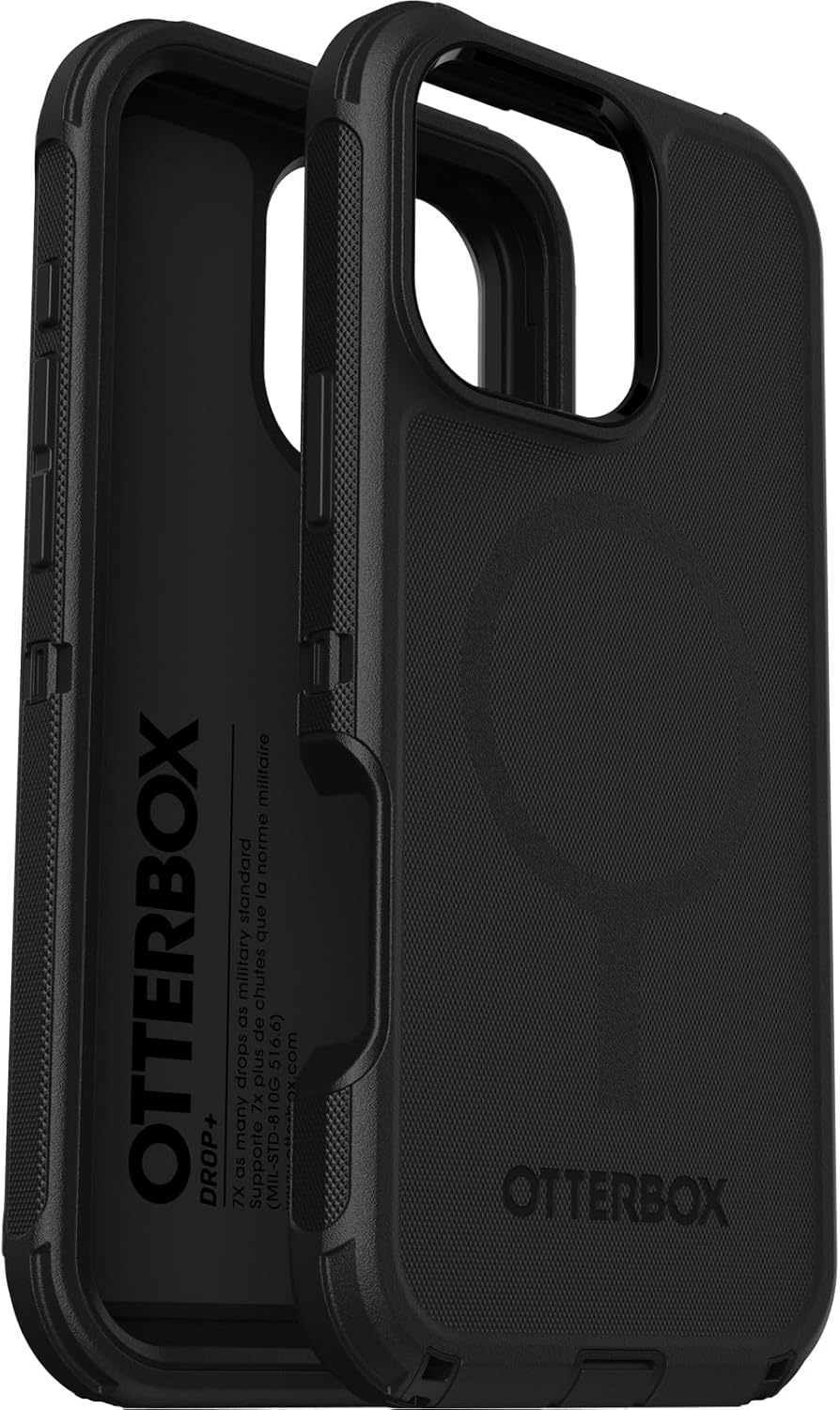 OtterBox iPhone 16 Pro Max Defender Series Case - Black (Single unit ships in polybag)