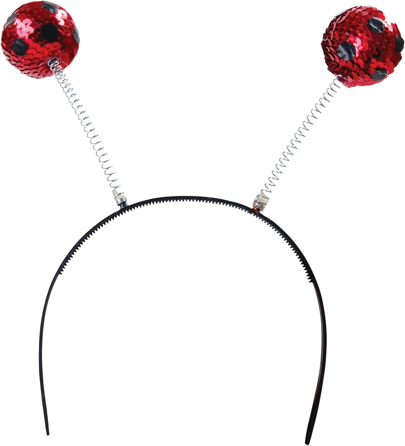 Bristol Novelty BA032 Headband | Ladybird Boppers | 1 Piece | Red | One Size - Adult Sequin, Womens
