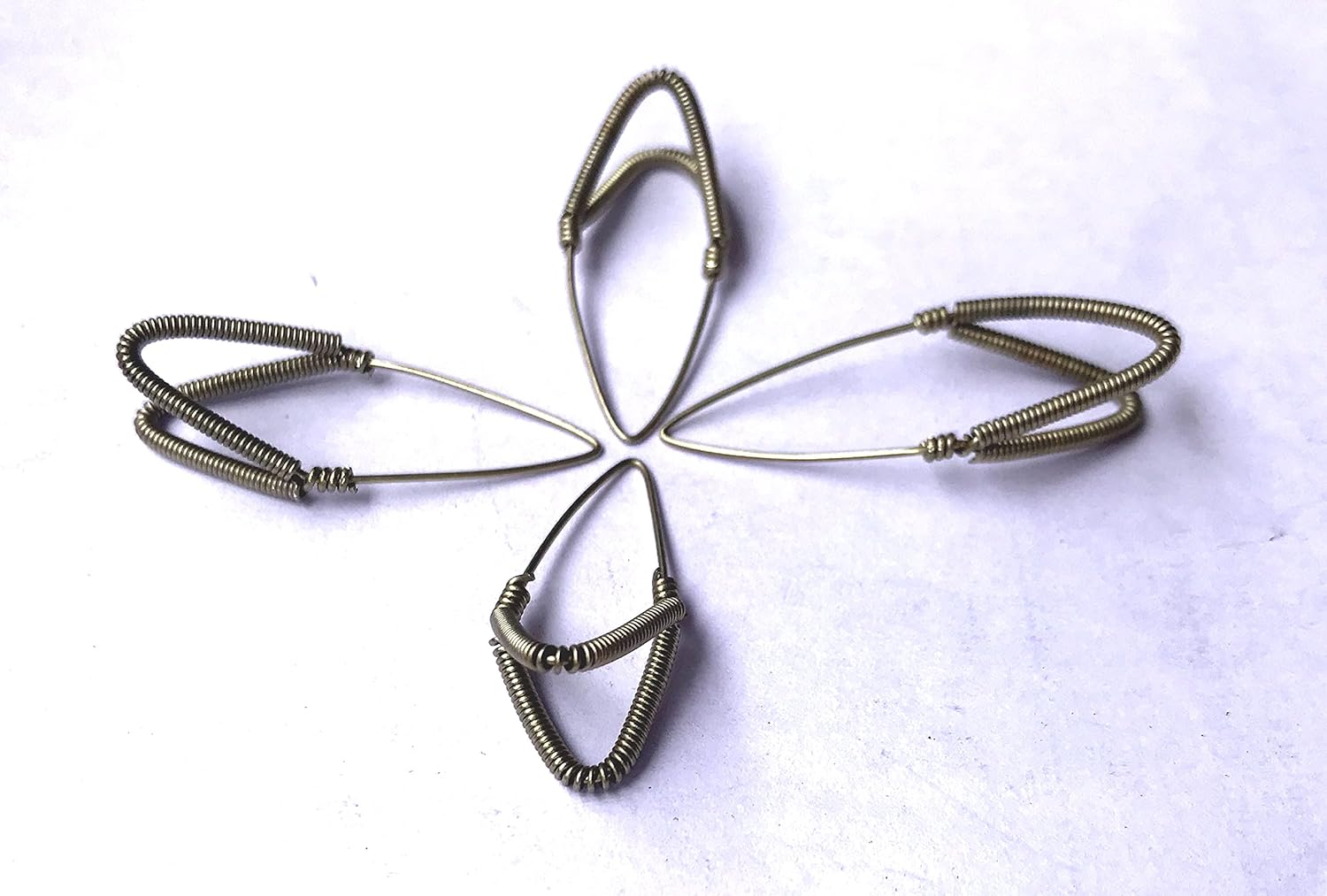 Saraswati Veena Meeti 4 High Grade Spring Metal Plectrum Mizrab