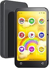 TIMMKOO 80GB Kids MP3 Player with Bluetooth and WiFi, Parental Controls, Pre-Installed Spotify, Spotify Kids, Pandora, 4" Touch Screen MP4 Player with Audible, Audiobooks Up to 1TB (Black)